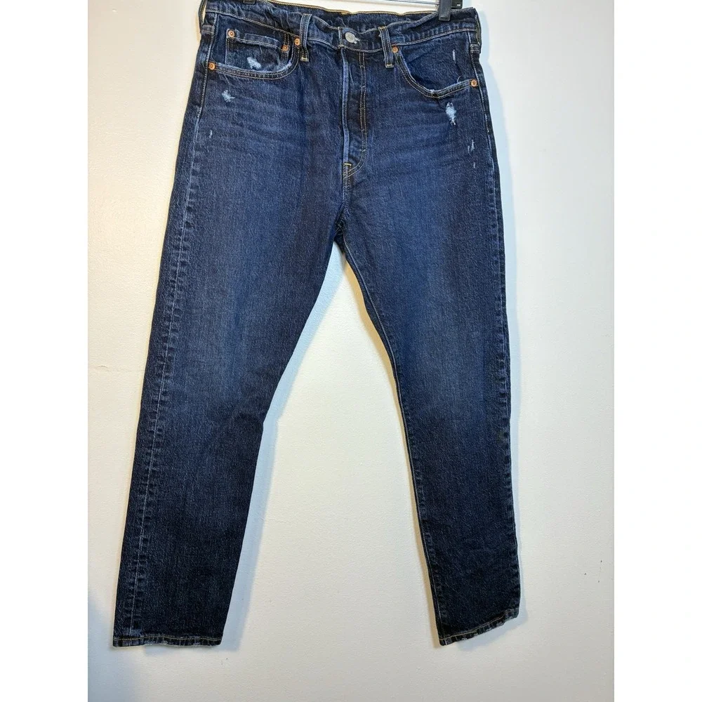 Levi 501 Jeans Men's 32/30 Dark‎ Wash Denim Classic Straight Leg